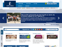 Tablet Screenshot of educa.jccm.es